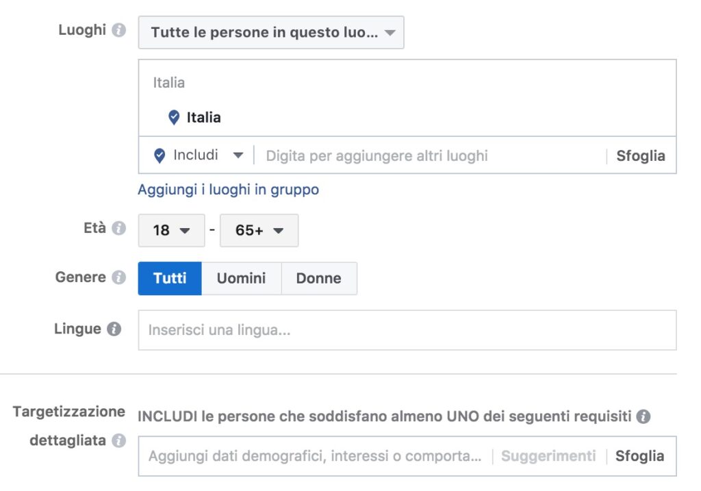 usa il pubblico personalizzato per trovare clienti con facebook