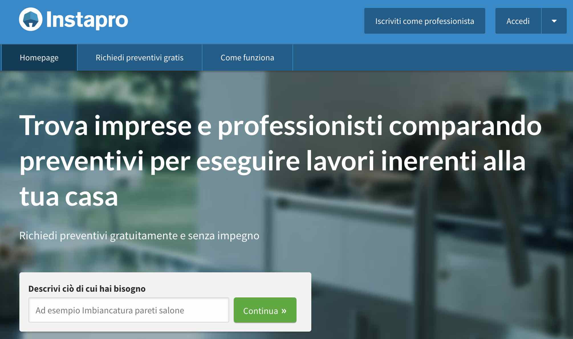 Instapro il Nuovo Portale per Professionisti