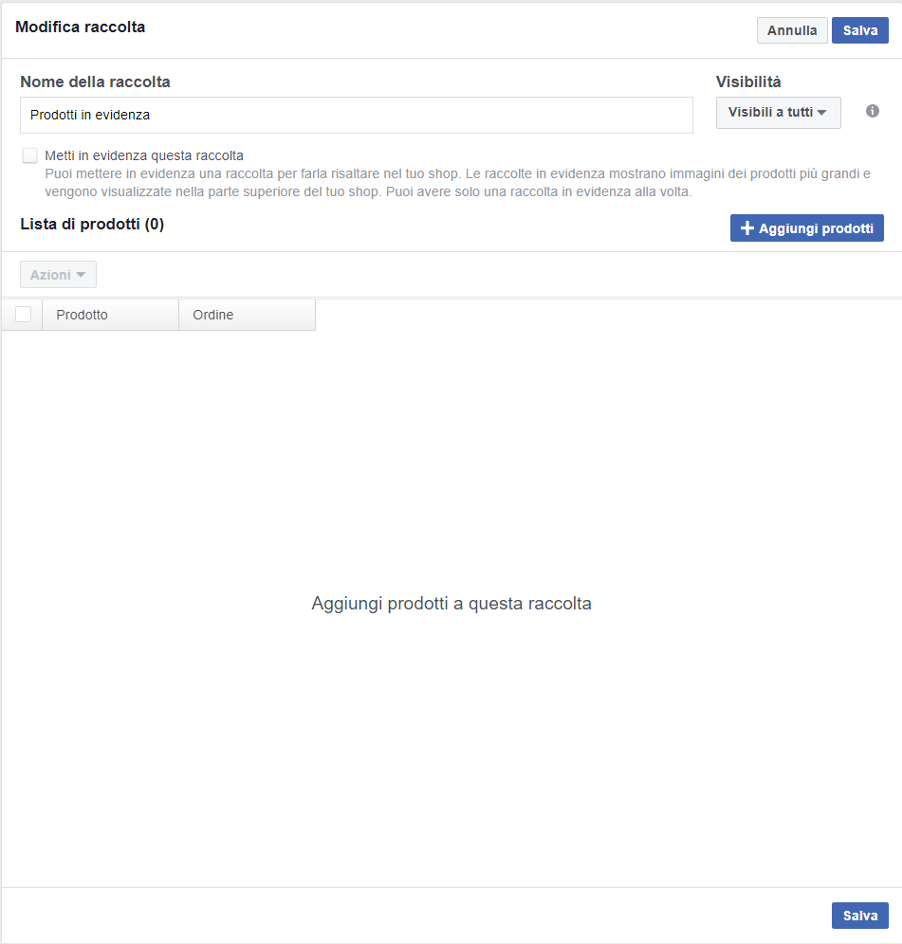 facebook shop ecommerce facebook vendere su facebook