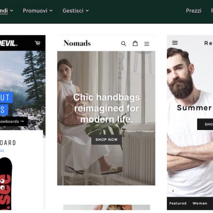 Realizzare siti con Shopify per muovere i primi passi nel mondo dell’e-commerce