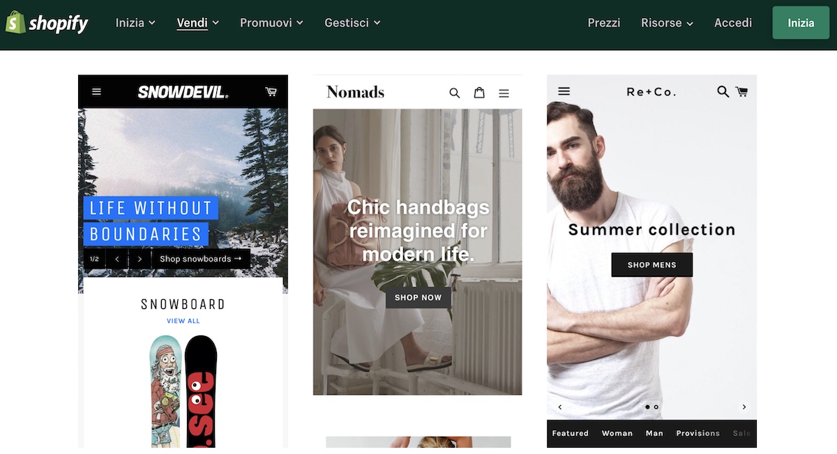 Realizzare siti con Shopify per muovere i primi passi nel mondo dell’e-commerce